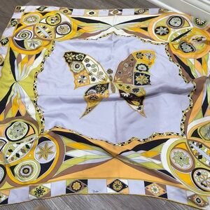 Emilio Pucci Butterfly In Motion Silk Square Scarf
